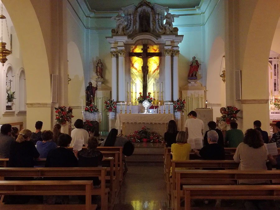 Un momento del pellegrinaggio diocesano