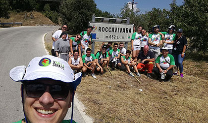 Un gruppo di giovani della Diocesi di Trivento