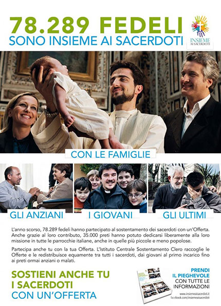Banner promozionale della XXX Giornata Nazionale per il sostentamento dei sacerdoti diocesani