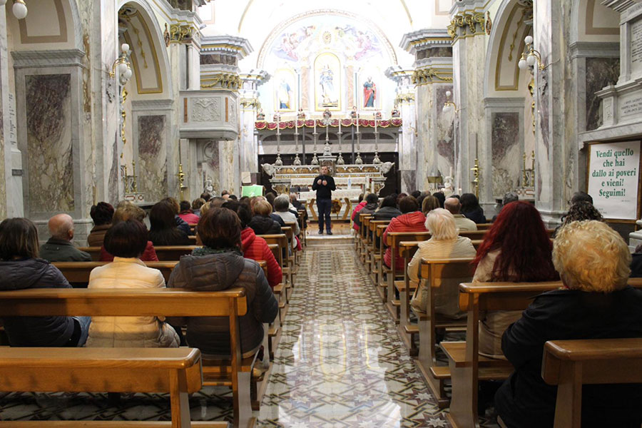 Un momento durante uno degli incontri