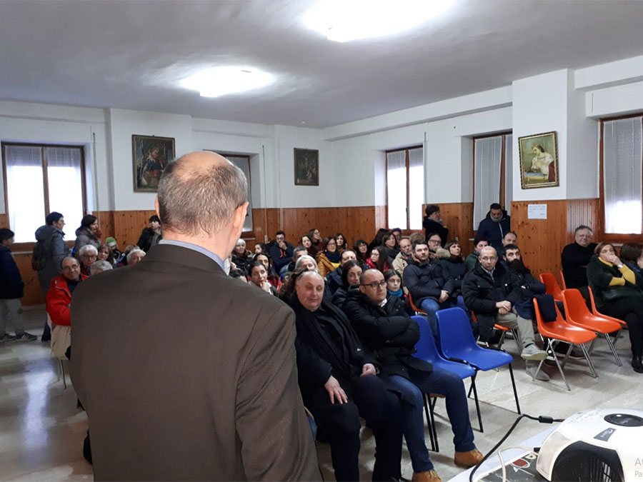 Una foto dell'incontro ad Agnone