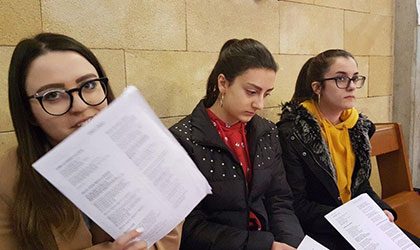 Una foto del precetto pasquale ad Agnone