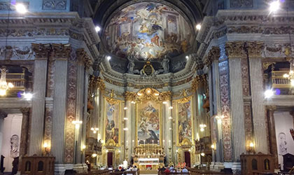 la chiesa di sant'Ignazio di Loyola a Roma