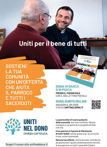 19 settembre 2021 - Giornata Nazionale Offerte sacerdoti / Uniti nel dono per il bene di tutti