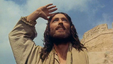 Un'immagine di Gesù del film di Zeffirelli