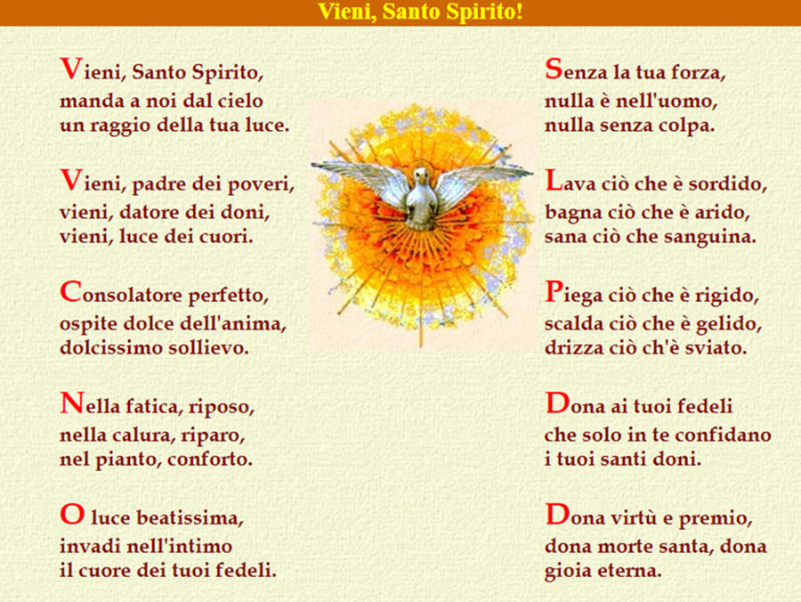 19 maggio - Pentecoste