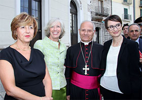 Il Ministro dell'Istruzione, Università e Ricerca Stefania Giannini a Carovilli