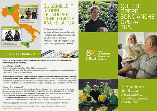 La Diocesi di Trivento e la sensibilizzazione della Giornata Nazionale 8xmille che si celebra in tutte le parrocchie domenica 14 maggio 2017