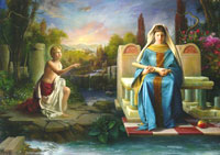Il dipinto del Maestro Claudio Sacchi esposto nella Cattedrale di Trivento