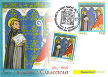 Annullo filatelico speciale in onore di San Francesco Caracciolo