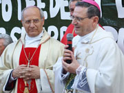 La cerimonia dell'incoronazione della statua della Madonna di Maiella