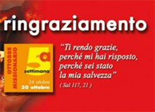 V settimana dell’Ottobre Missionario