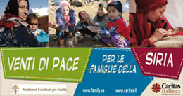 VENTI DI PACE PER LE FAMIGLIE DELLA SIRIA