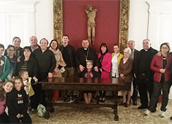 Alcuni fratelli delle comunità Neocatecumenali di Montefalcone sono stati ricevuti in Episcopio dal Vescovo di Trivento S.E.R.ma Monsignor Claudio Palumbo