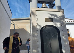 Benedizione della torre campanaria nel cimitero di Torella del Sannio